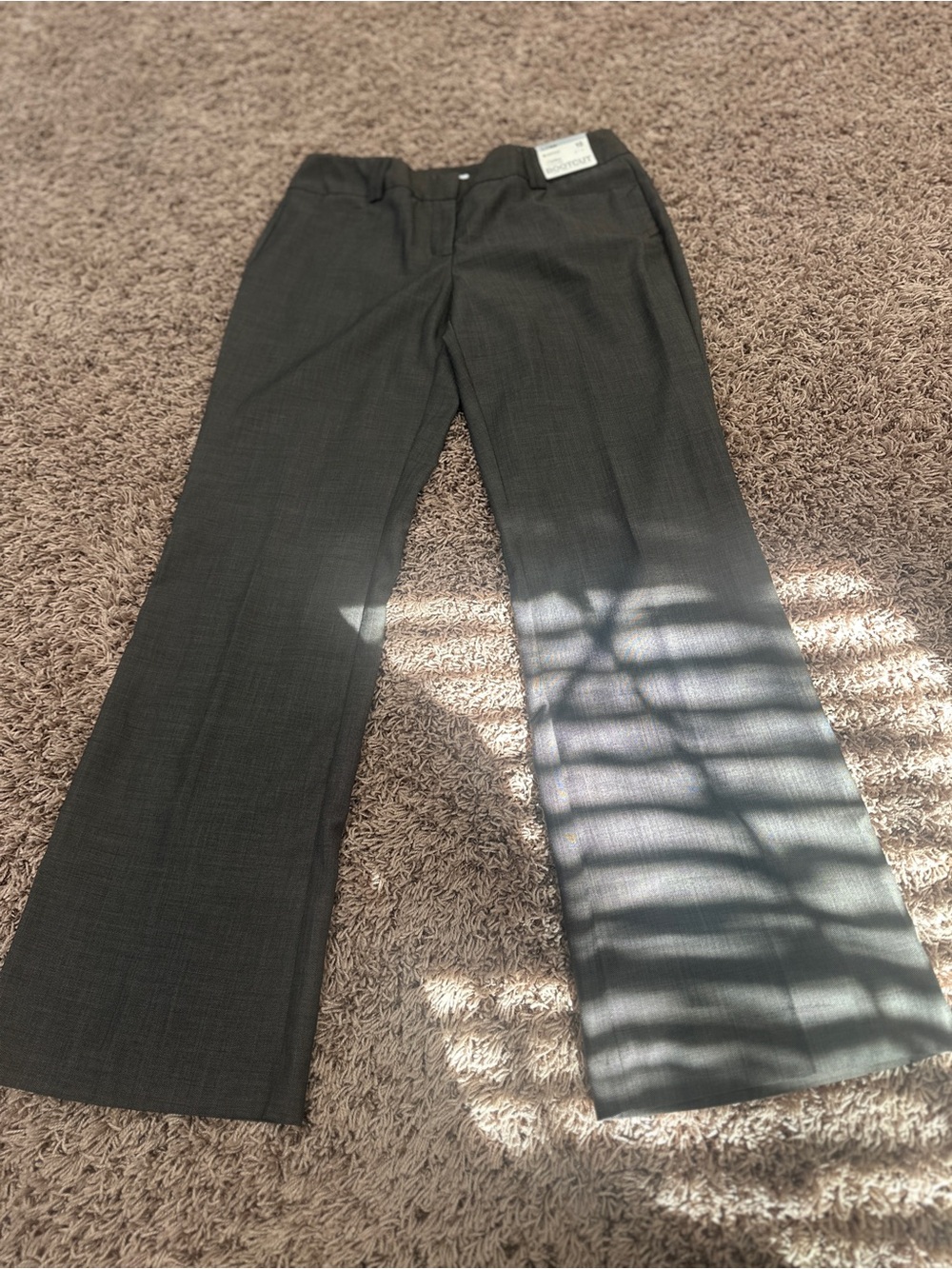 NWT Women’s New York & Company Charcoal Gray Wide-Leg Dress Pants
